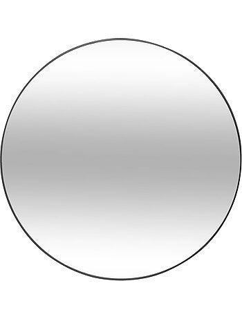 Miroir rond design cadre métal fin 76cm alice