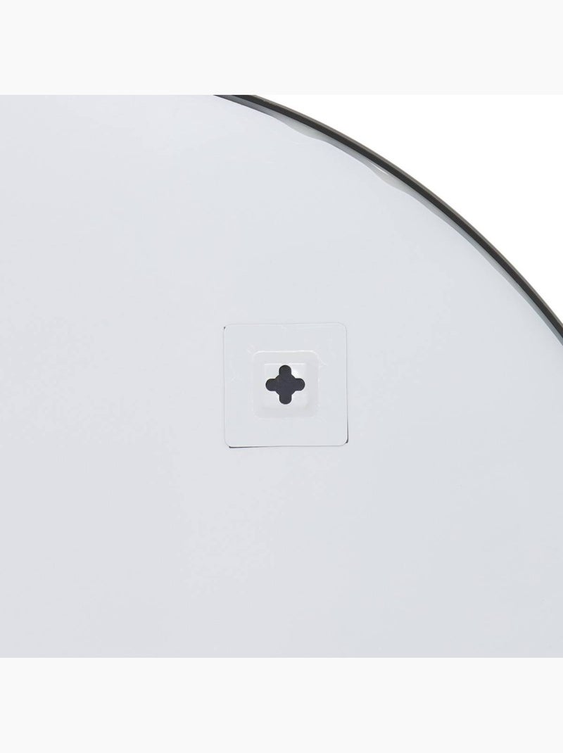 Miroir rond design cadre métal fin 76cm alice Noir - Kiabi