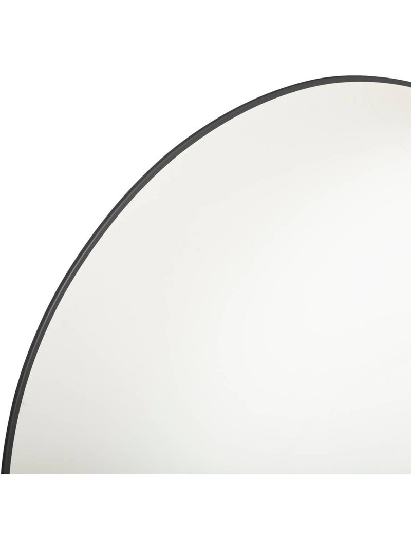 Miroir rond design cadre métal fin 76cm alice Noir - Kiabi