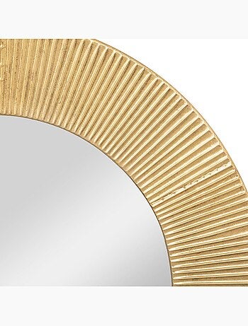 Miroir rond design en métal scintillant 90cm MILDA