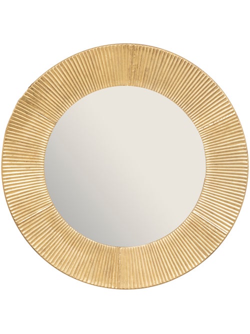Miroir rond design en métal scintillant 90cm MILDA - Kiabi