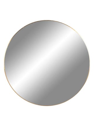 Miroir rond en acier avec cadre en aspect laiton Ø - House Nordic