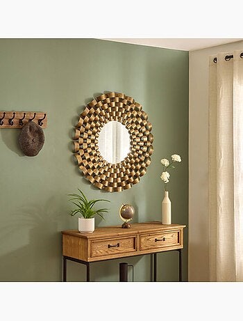 Miroir rond en acier inoxydable YOURI