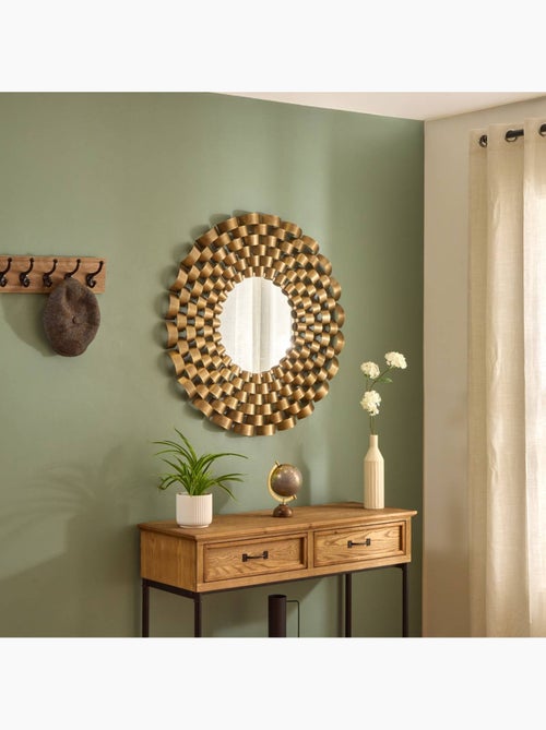 Miroir rond en acier inoxydable YOURI - Kiabi