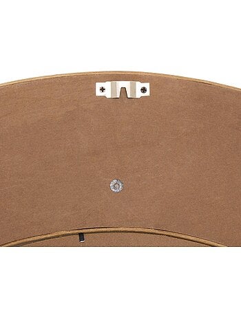 Miroir rond en bambou nathan