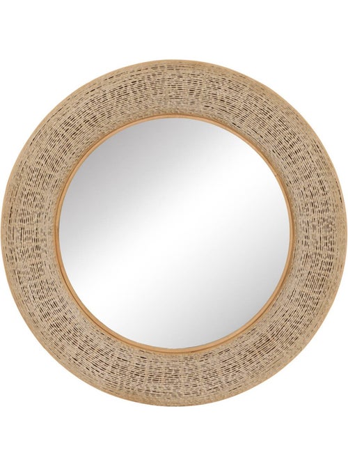 Miroir rond en bambou NATHAN - Kiabi
