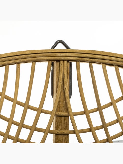 Miroir rond en bambou tressé ina - Kiabi
