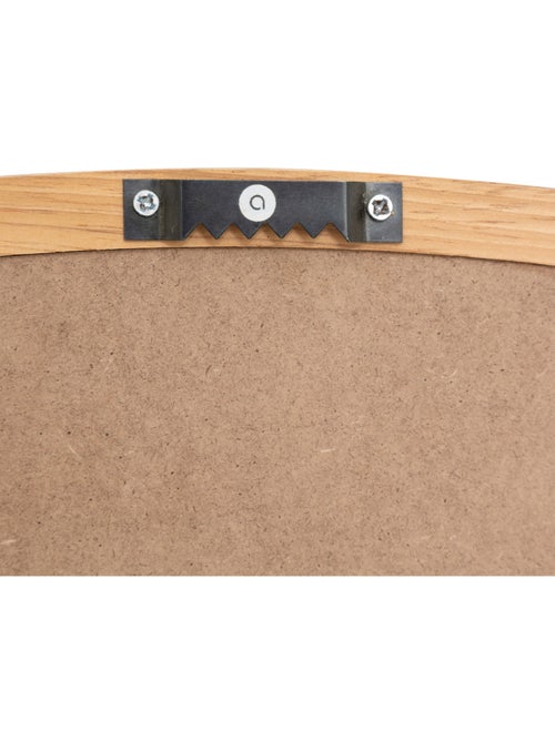 Miroir rond en bois d'hévéa KIM - Kiabi