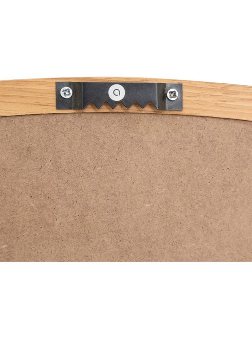 Miroir rond en bois d'hévéa KIM - Kiabi