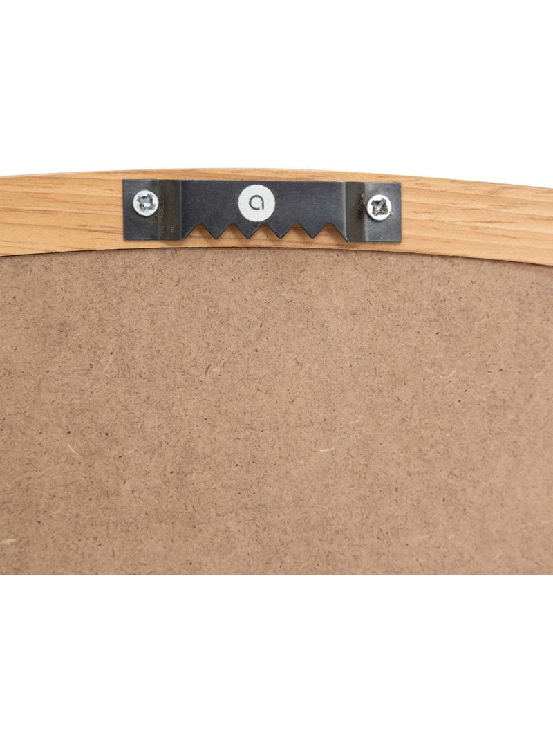 Miroir rond en bois d'hévéa kim Beige - Kiabi