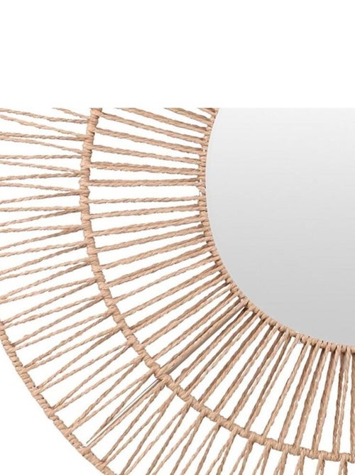 Miroir rond en corde D50 - Kiabi