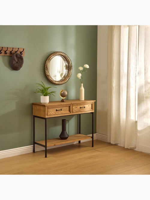 Miroir rond en métal BARREL - Kiabi
