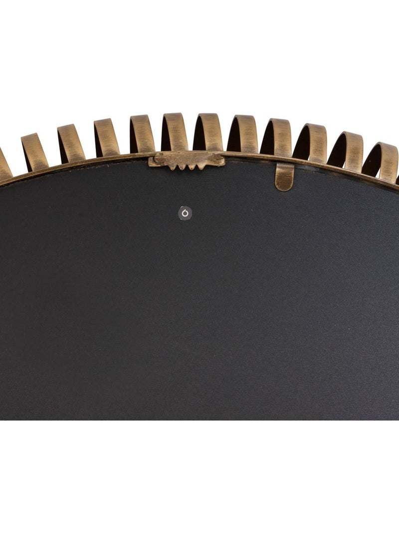 Miroir rond en métal barrel Doré - Kiabi