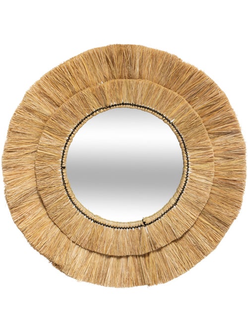 Miroir rond en raphia ALBA - Kiabi Miroir rond en raphia ALBA - Kiabi