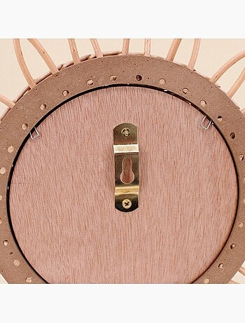 Miroir rond en rotin 30cm