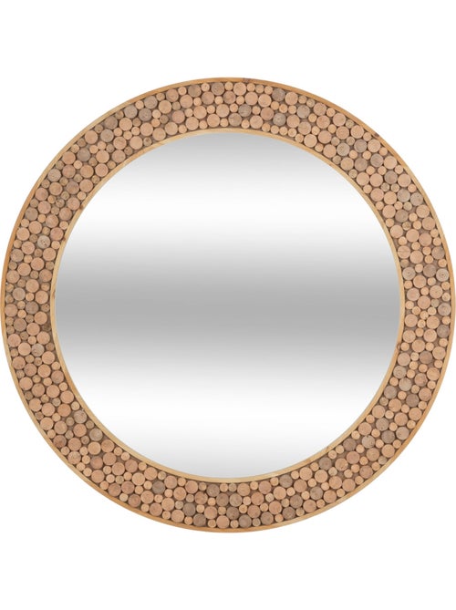 Miroir rond eucalyptus ANOKI - Kiabi