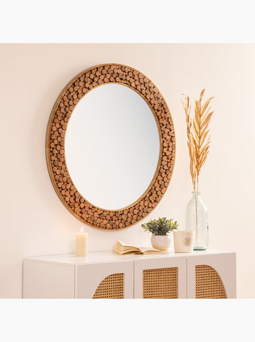 Miroir rond eucalyptus ANOKI - Kiabi