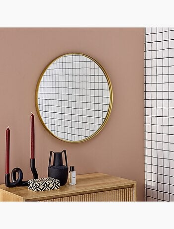 Miroir rond métal Ø60cm Mabel