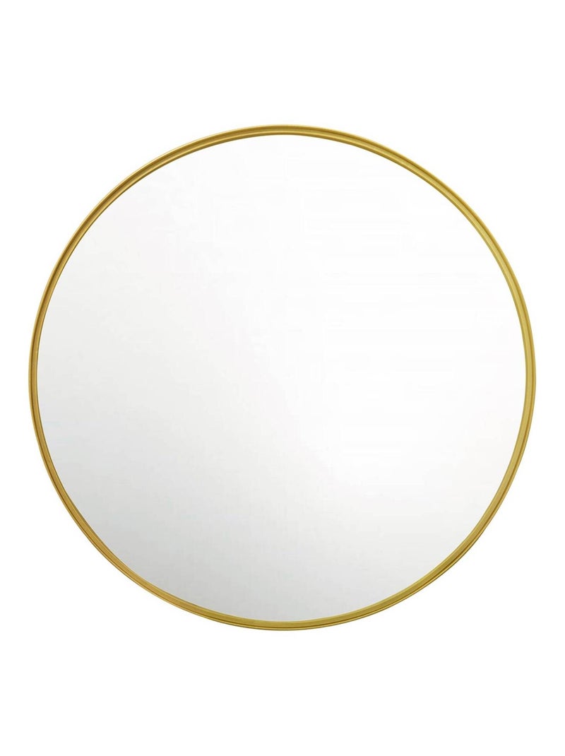 Miroir rond métal Ø60cm Mabel Doré/or - Kiabi