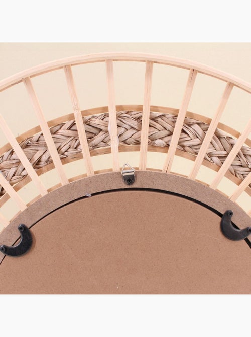 Miroir rond multi rangées en rotin 50cm dia - Kiabi Miroir rond multi rangées en rotin 50cm dia - Kiabi