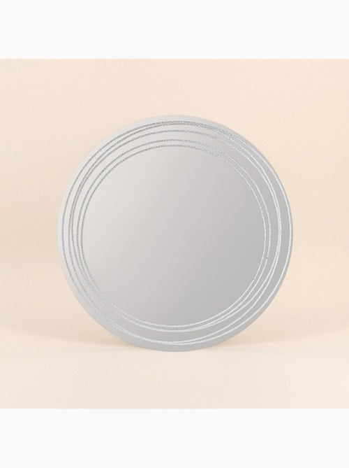 Miroir rond paillettes 45cm - Kiabi