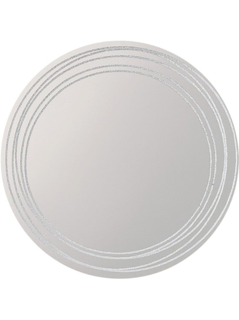 Miroir rond paillettes 45cm Transparent - Kiabi
