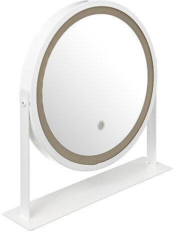 Miroir rond pivotant led