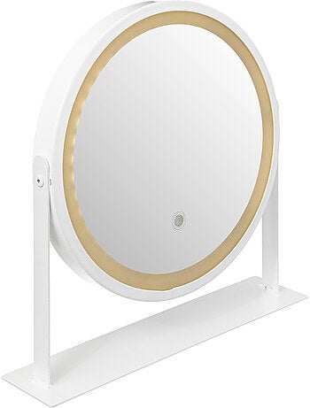 Miroir rond pivotant led