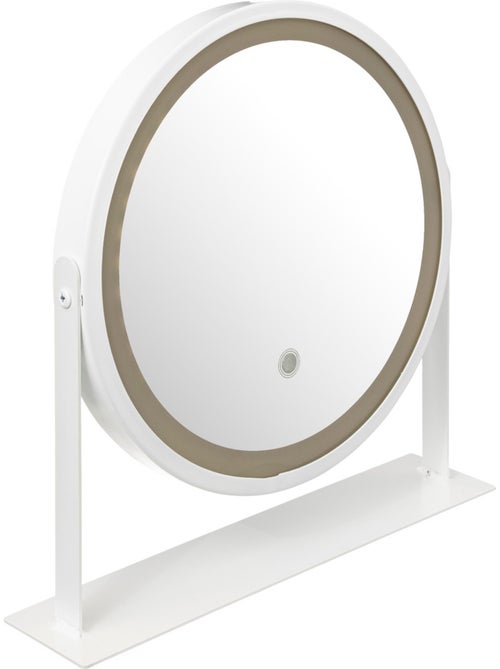 Miroir rond pivotant LED - Kiabi