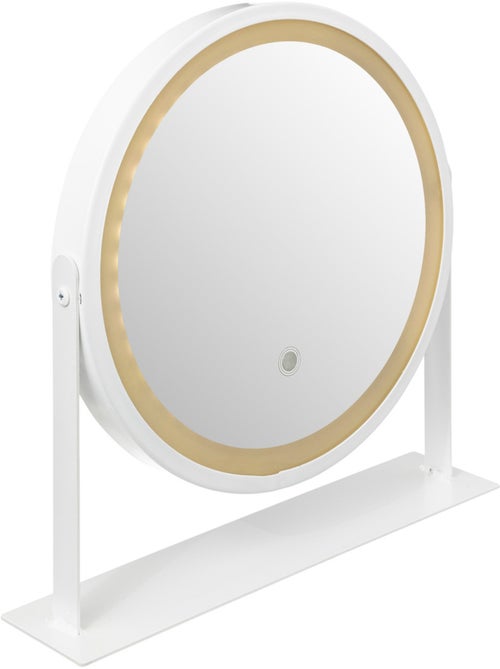 Miroir rond pivotant LED - Kiabi