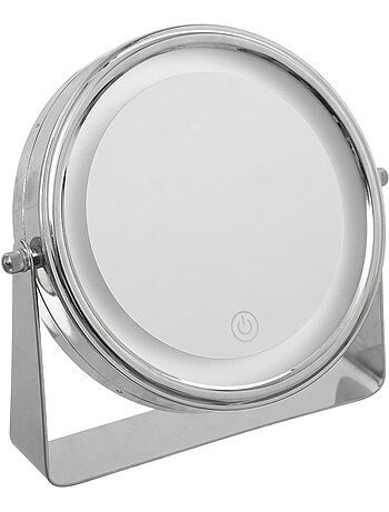 Miroir rond rotatif LED grossissant
