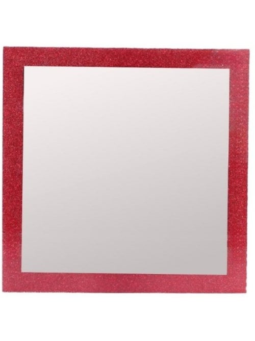 Miroir rose pailleté 35x35cm - Kiabi