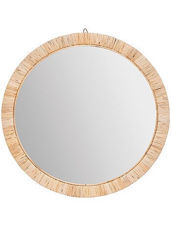 Miroir rotin rond Melany D60 - Kiabi