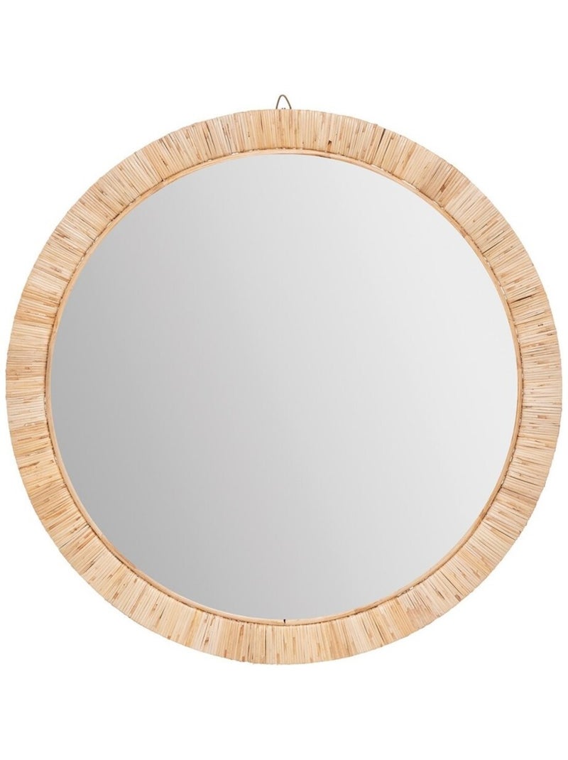 Miroir rotin rond Melany D60 Beige - Kiabi