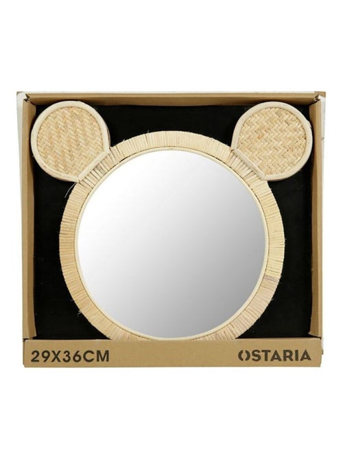 Miroir rotin souris - Kiabi