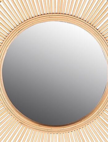 Miroir soleil bambou D60