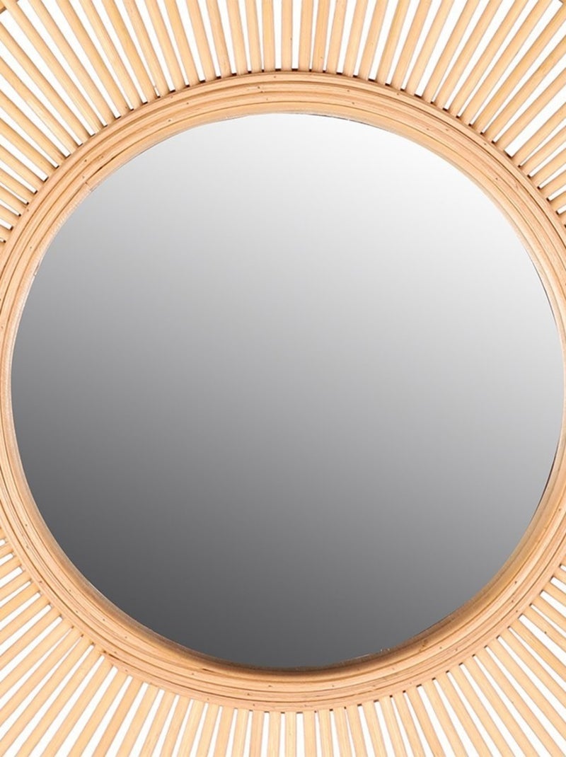Miroir soleil bambou D60 Beige - Kiabi
