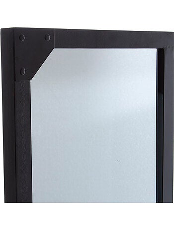 Miroir style atelier en métal 4 pans LOLA