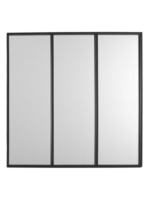 Miroir style verrière en 3 parties en métal - Kiabi
