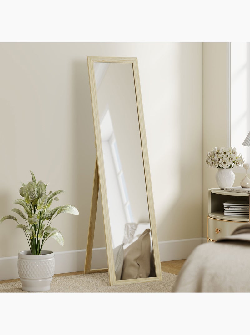 Miroir sur pied Beige - Kiabi