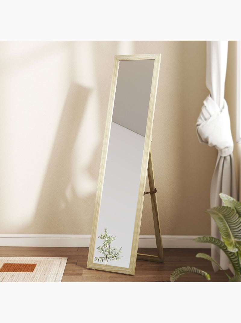 Miroir sur pied Beige - Kiabi