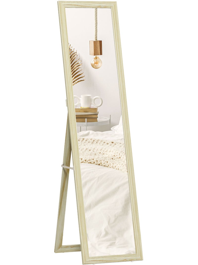 Miroir sur pied Beige - Kiabi