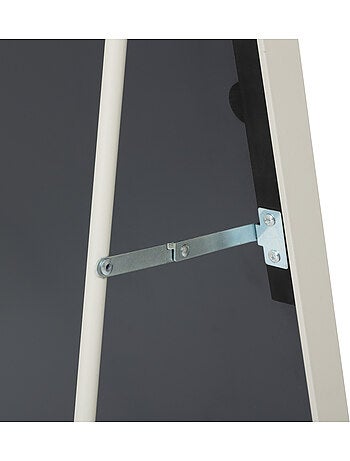 Miroir sur pied en métal et aluminium