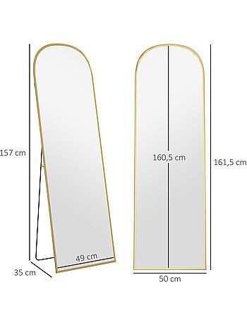 Miroir sur pied et mural