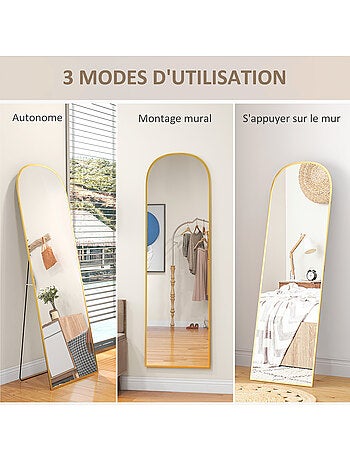 Miroir sur pied et mural