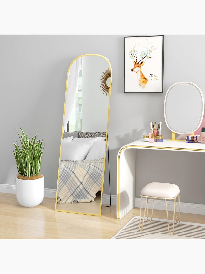 Miroir sur pied et mural Jaune - Kiabi