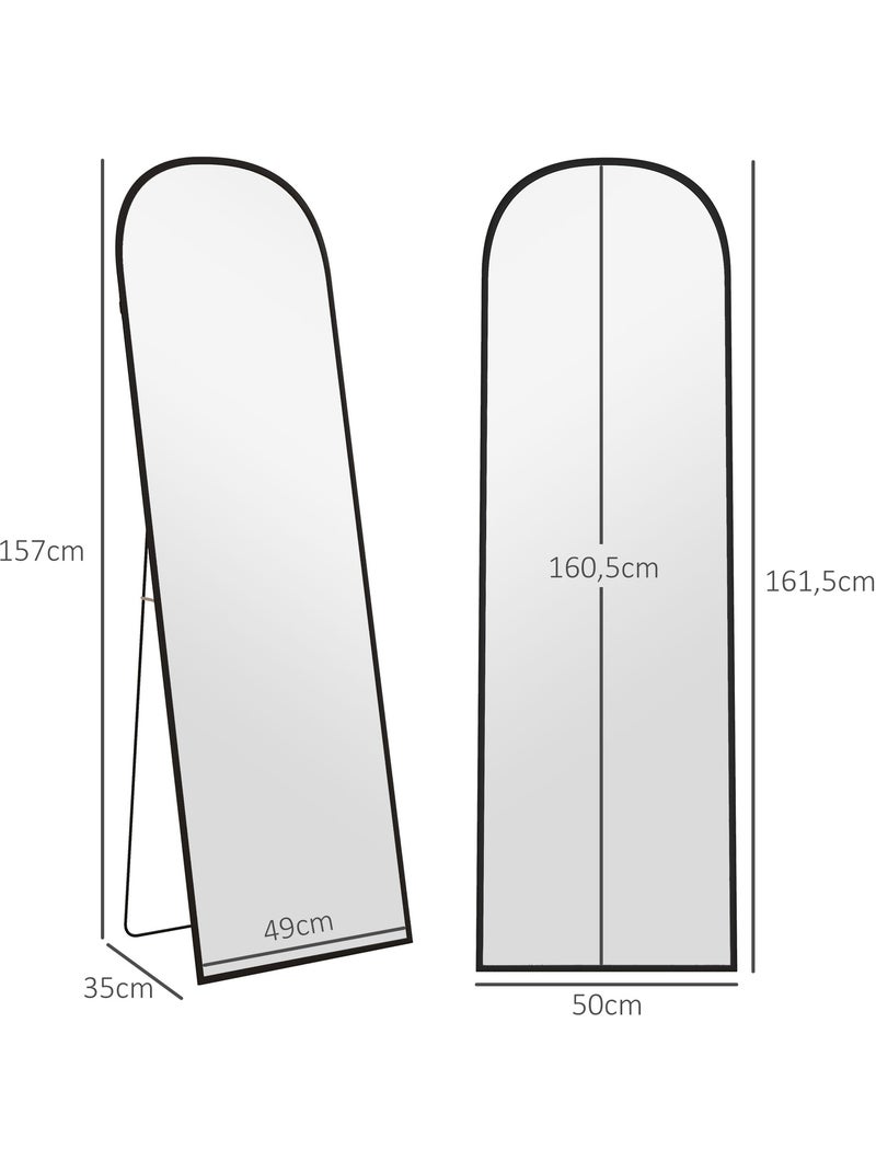 Miroir sur pied et mural Noir - Kiabi