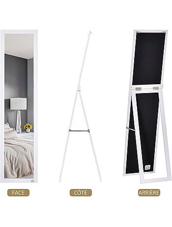 Miroir sur pied et mural rectangulaire