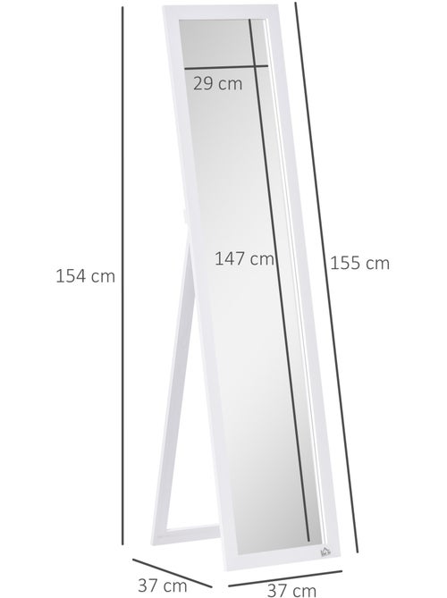 Miroir sur pied et mural rectangulaire - Kiabi