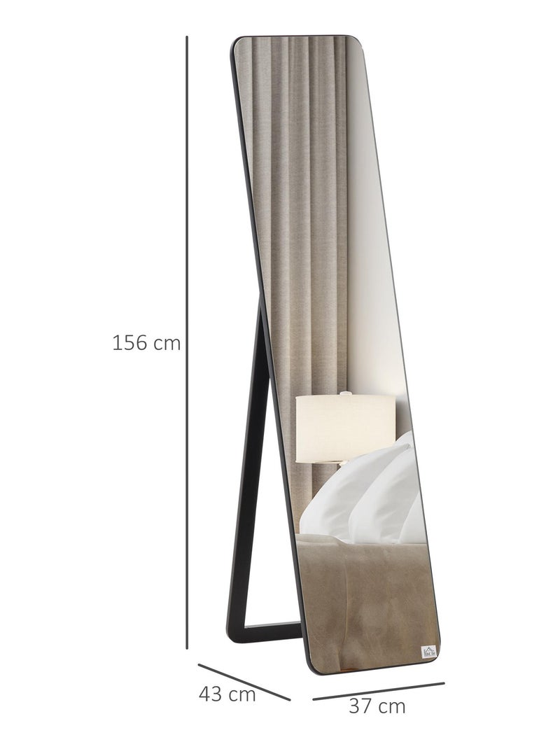 Miroir sur pied et mural rectangulaire SEEIT Noir - Kiabi